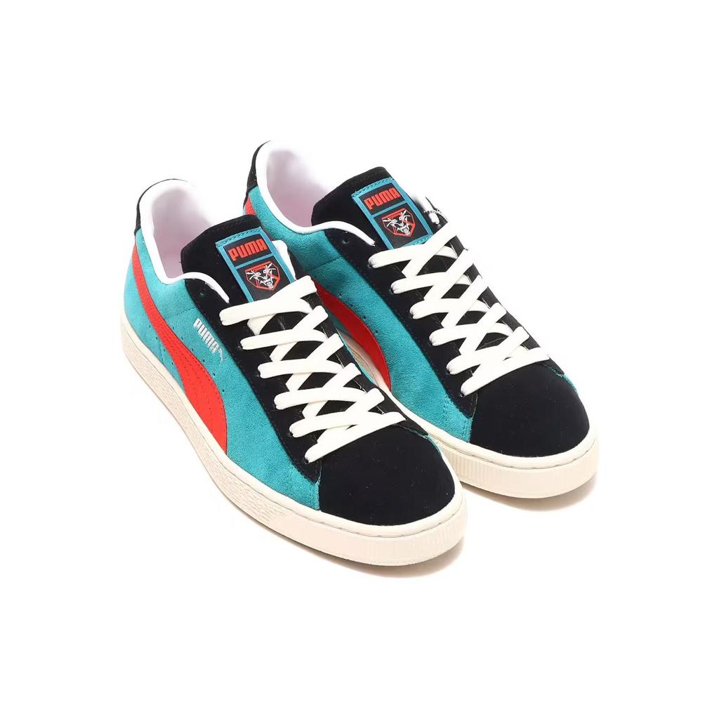Puma Suede VTG Kamen Rider atmos Men Sneakers Turquoise Black Red 394967-01