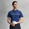 FILA Golf Series Contact Cool Classic Design Polo Shirt Men tops Deep-Sapphire-Blue A11M625160FNV