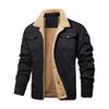 Herren-Baumwolljacke mit Fleecefutter - Lässige Arbeitskleidung im Herbst/Winter Stil