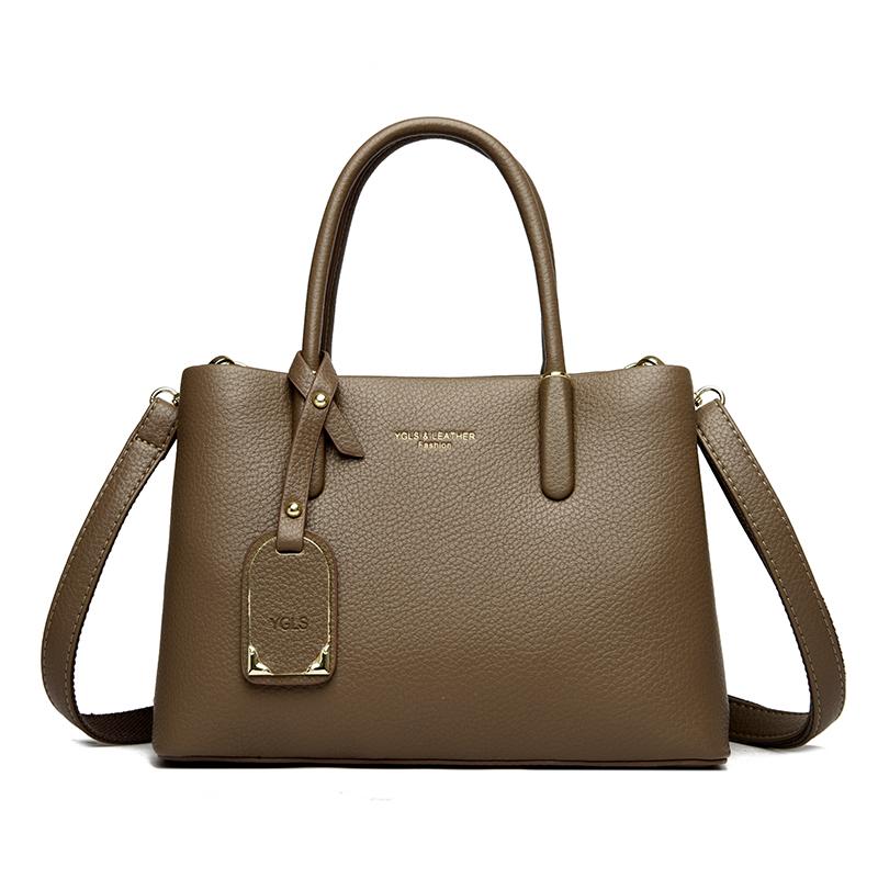 Solid Color Pu Leather Zipper Sweet Ladies Tote Bags  Sale 2026 High Quality Large Capacity Ccise Shoulder Bags for Women
