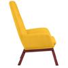 Recliner Chair with Ottoman Mustard Yellow Fabric