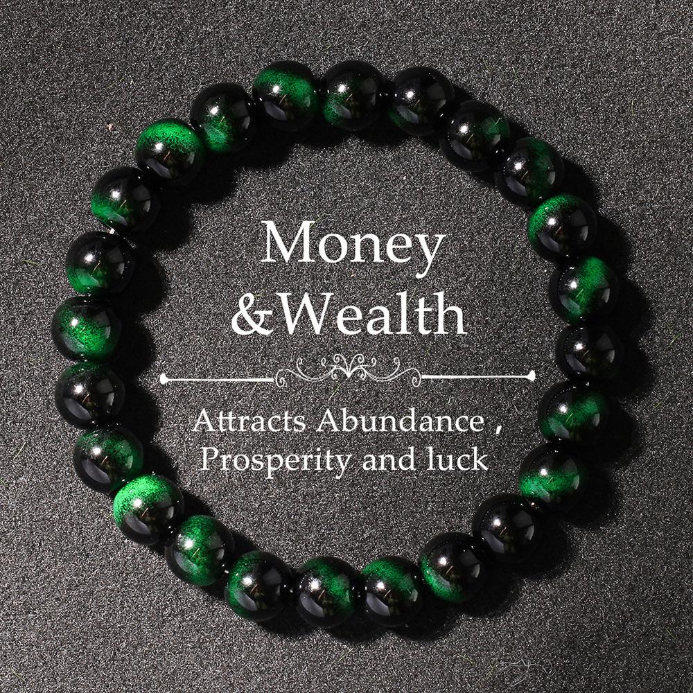 Festive Gifts Multicolor Tiger Eye Agate And Wooden Beaded Bracelet Set Bohemian Fashion Jewelry For Men Women Daily Wear Simple Versatile Accessory