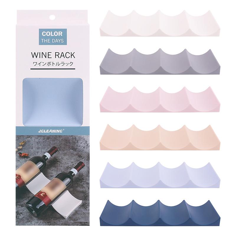 Weinlagerregal Kunststoff Stapelbarer Weinflaschenhalter Weinschrank Thekenhalter & Aufbewahrung Dropship Champagner Wandständer Bar