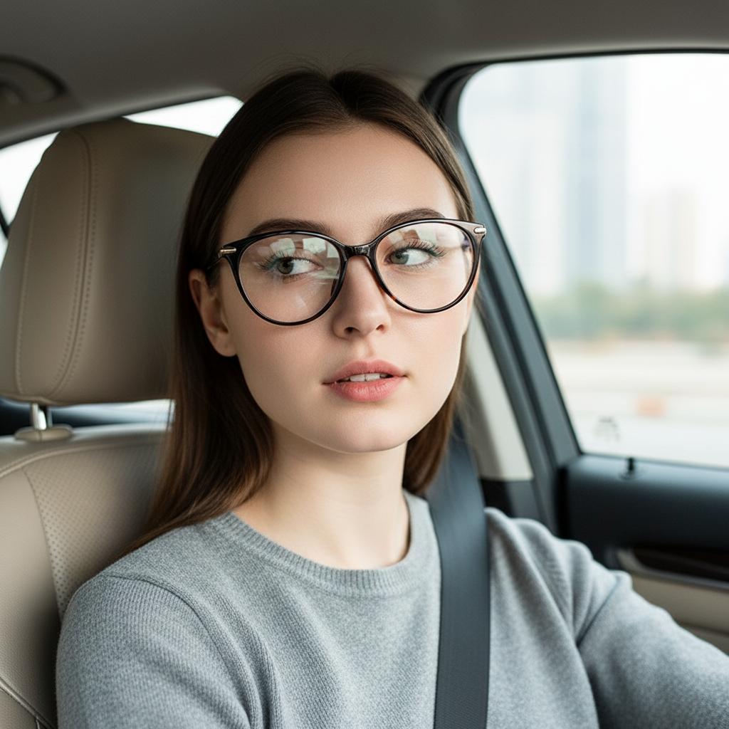 Simple And Lightweight, Fashionable Cat-shaped Eyeglass Frames, Suitable For All Occasions And With Anti-blue Light Function8024