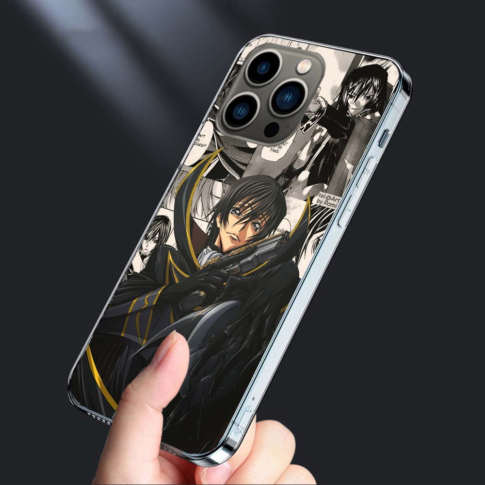 Code G-Geass Zero Anime Handyhülle Für Iphone 16E 15 Pro 14 Plus 17E 16 17 Pro Max Air 11 12 13 Mini Stoßfeste Hülle Niedliche Abdeckung