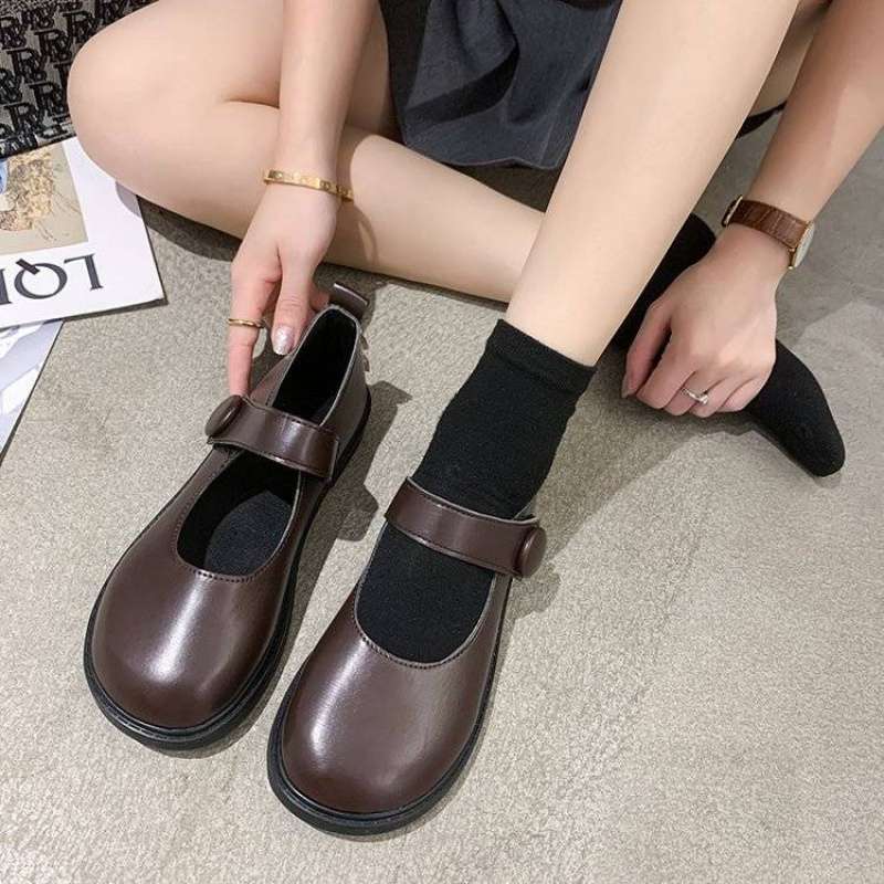 Mary Jane Japanese Jk Small Leather Shoes Schoolgirl Flight Versatile Retro British Style 2020 New Spring Summer Thin