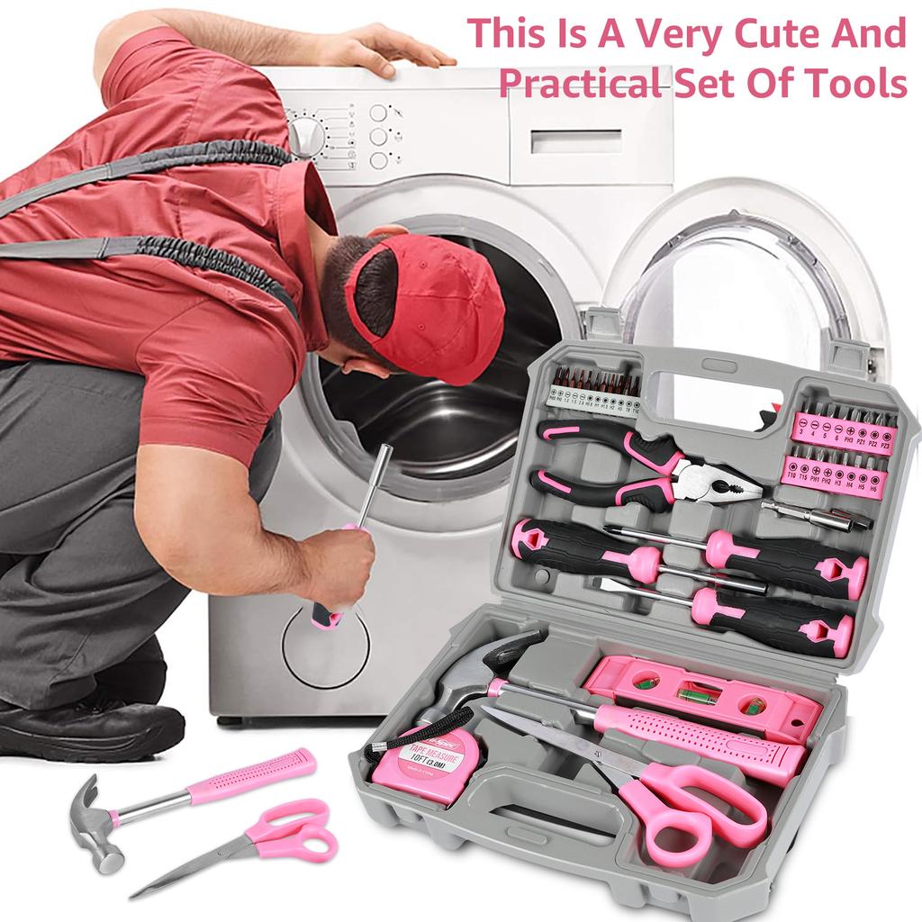 13/24/37 Pcs Home Repair Kit Multi-Purpose Hand Tool Set Hammer Screwdriver Home Improvement Auto Repair Tool with Storage Box