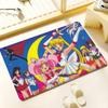 Hot Anime S-Sailor M-Moon Floor Mat Cozy Flannel Soft Thick Non-Slip Mat For Living Room Bedroom Kitchen Decor Rugs