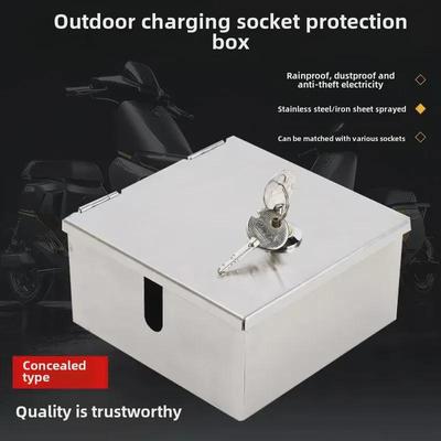 Caja de bloqueo para carga de coche eléctrico de acero inoxidable resistente a la intemperie
