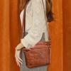 Soft Leather Texture Bag, Women's Crossbody, New Fashionable Shoulder Bag, Simple, Trendy, Retro, Multiple Pockets, Large Capacity