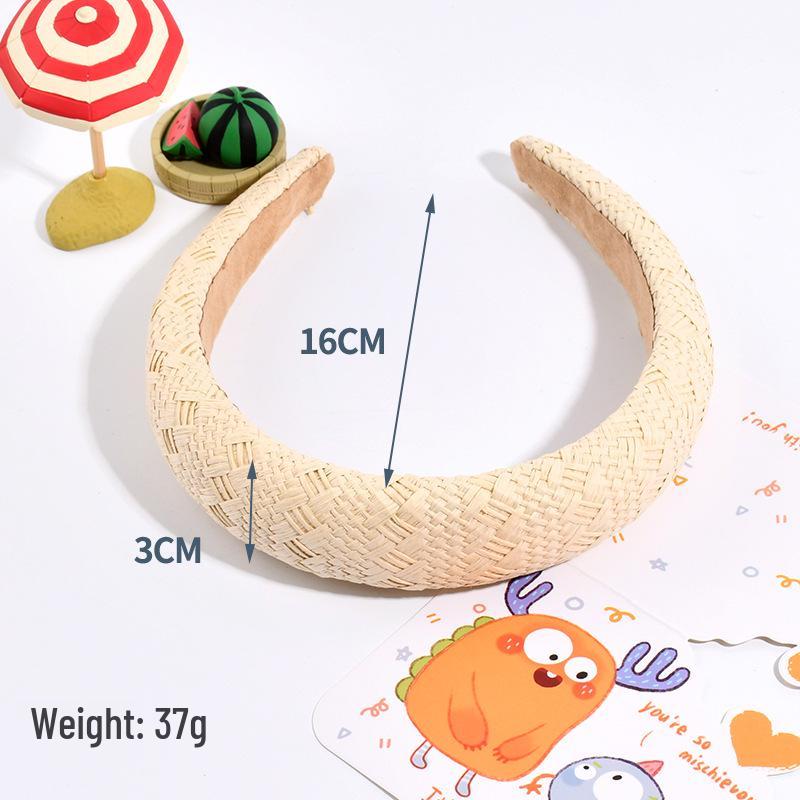 Korean-Style Cotton Linen Headband: Summer Hair Accessory for Women, 2025