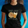 T-Shirt Women Funny Dart and Beer Saying Motif Cotton Size S To 3XLWill Open In a New Window or Tab