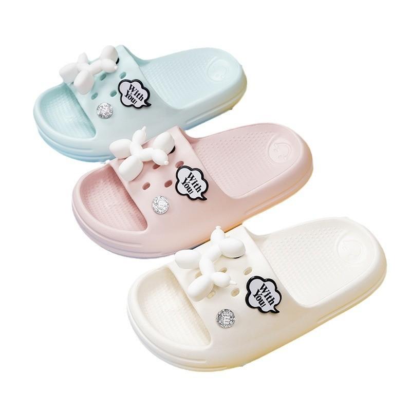 Practical Cute And Summer Slippers For Kids Cartoon Dog Design Eva Nonslip Shoes