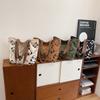 Black Green Brown White Panda Canvas Tote Bag With Large Capacity