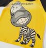 2023 Boys' Long-Sleeve Cartoon Print Knitted Cotton T-Shirt Sweater