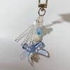 Y2K Phone Charm Blue Bow Star Keychain Beaded Pendant Kawaii Keychain Anti-Lost Bag Chain Cute Accessory for Girls Women Jewelry