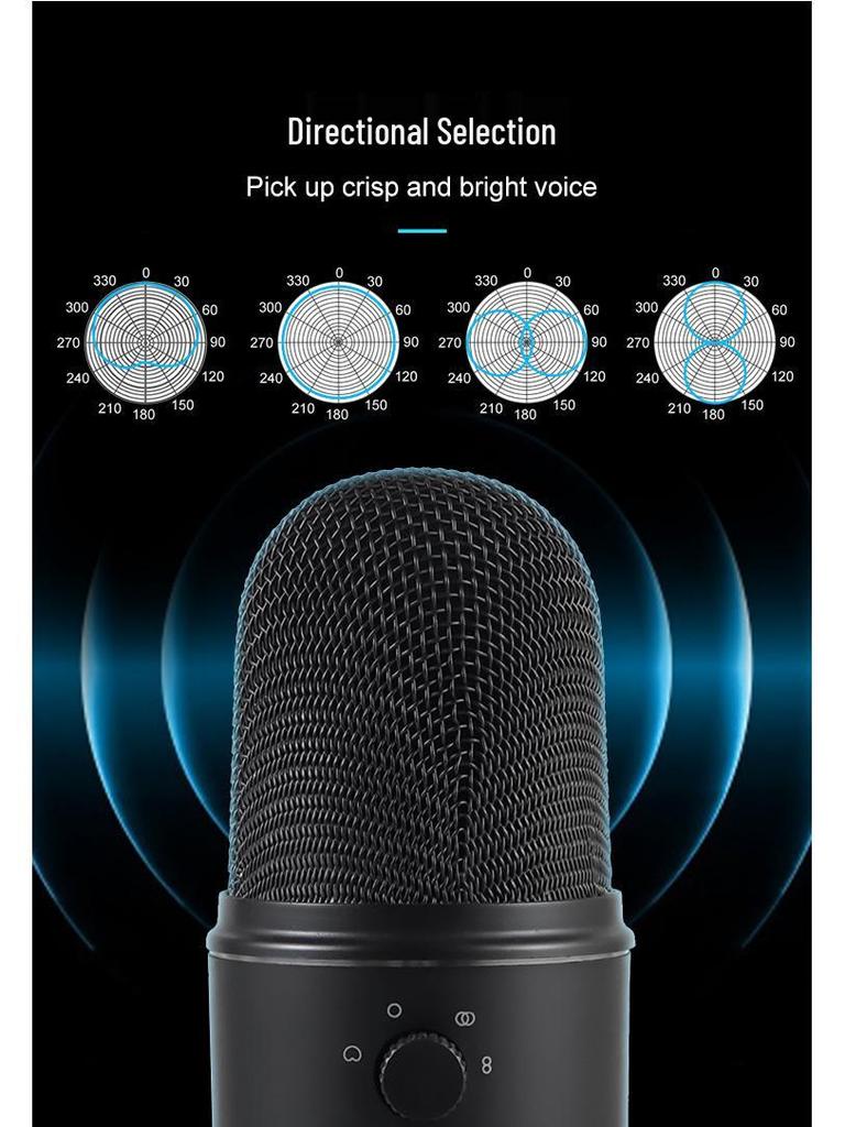 USB Condenser Microphone for Streaming, Gaming, and Video Conferencing – Noise Reduction, Desktop Compatible