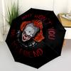 1pc Pennywise IT Clown Horror Umbrella with Plastic Handle,Suitable for All Seasons Home Travel Outdoor UmbrellaM1393