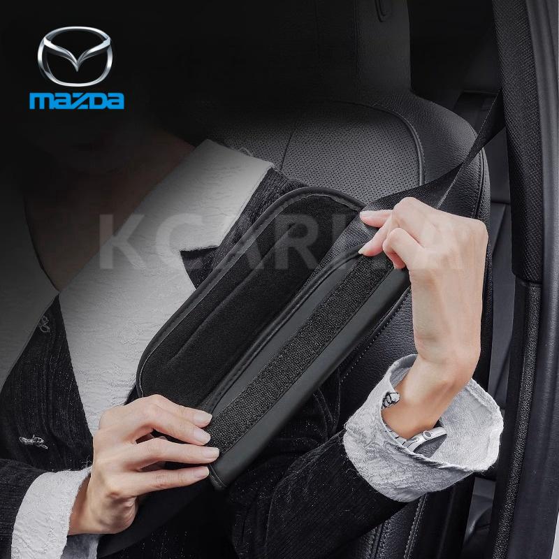 For Mazda 3 5 6 Axela Atenza CX30 CX5 CX8 CX9 MX5 RX7 Car Safety Belt Cover Suede Seat Belt Shoulder Protector Shoulder Pad