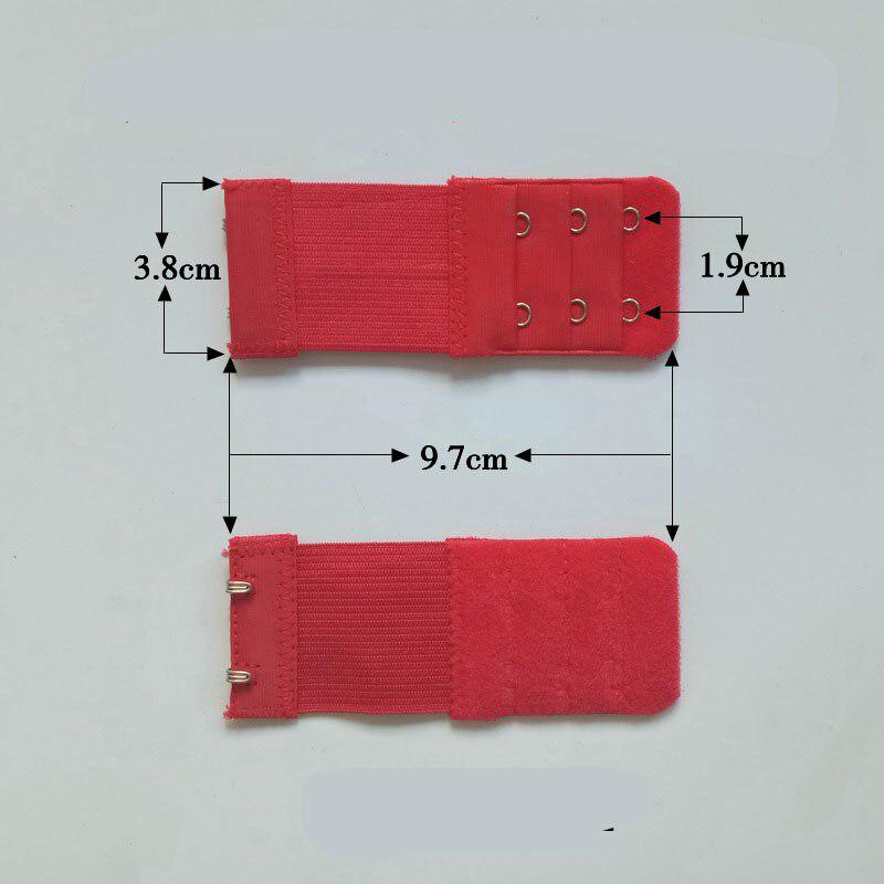 

1 Шт Бюстгалтер Extender Женский 2 Крючка Упругий Расширитель Бюстгалтера Регулируемый Пояс Пряжки красный