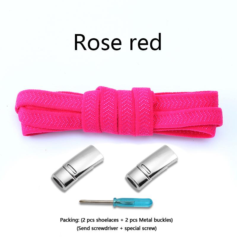 1Pair Magnetic Lock Shoelaces Without Ties Elastic Laces Sneakers No Tie Shoe Laces for Kids Adult Flat Shoelace Rubber Bands