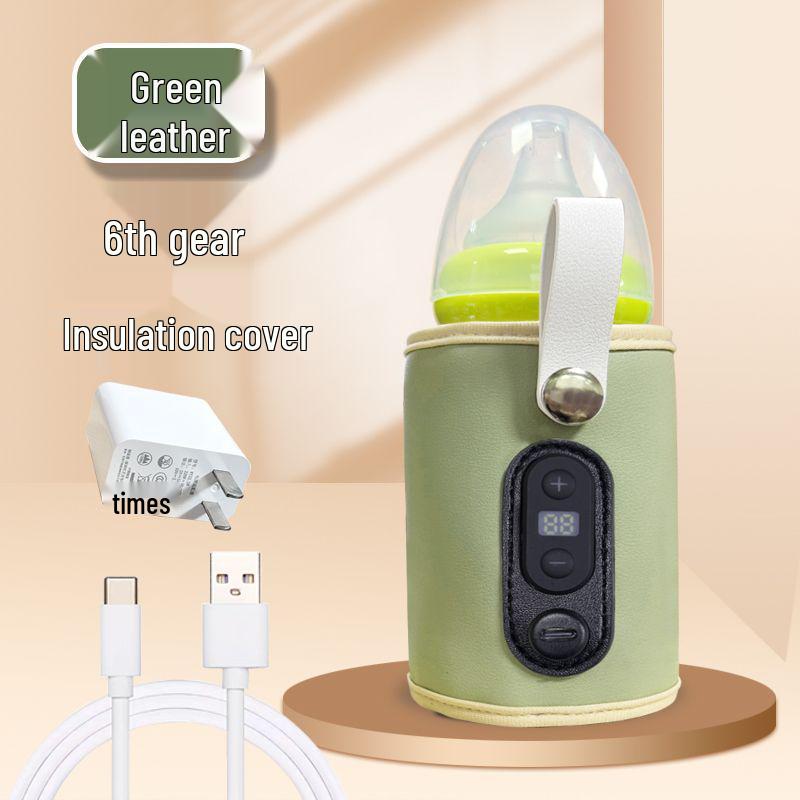 Universal USB Baby Bottle Insulated Sleeve - Portable Infant Milk Warmer & Heating Sleeve