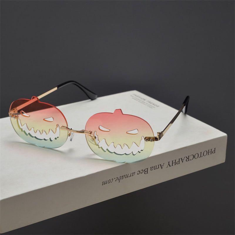 Halloween Pumpkin Glasses: Celebrity Cosplay Funny Sunglasses for Couples