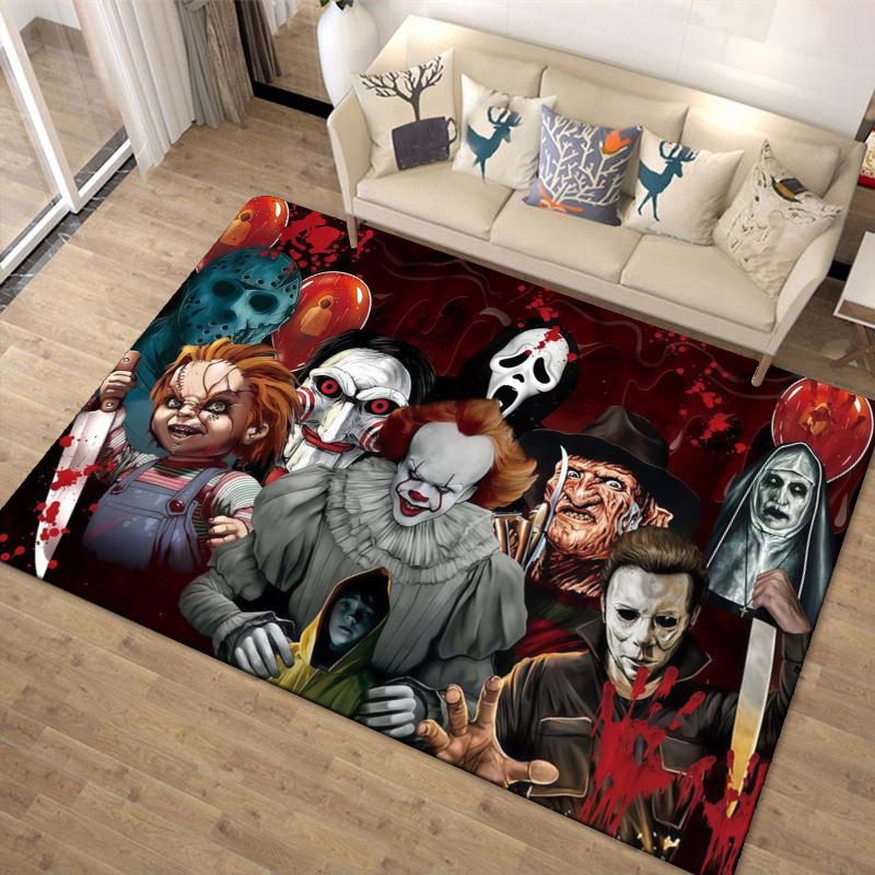 Horror Carpet Rug for Living Room Bedroom Home Sofa Decoration,Kids play Non-slip Floor Mat