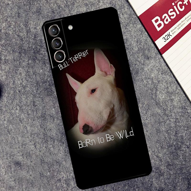 Bull Terrier Dog Puppies Case For Samsung Galaxy S25 Ultra S20 S21 S22 S23 S24 Ultra S9 S10 Plus S25 FE Cover Coque
