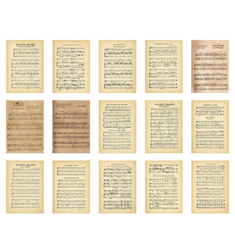 30 Pcs Vintage Old Newspaper Background Paper DIY Diary Album Scrapbooking Collage Material Paper Junk Journal Supplies
