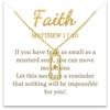 18K Gold Plated Stainless Steel Mountains-Mustard Necklaces Christian Faith Jewelry Mustard Seed Faith Necklace for Women Gifts