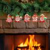 Holiday Gift Box Pendants 20/30/40Pcs Wooden Christmas Ornaments, Candy Cane Lollipop Rustic Xmas Tree Hanging Ornaments Decor for Party Wreath Window