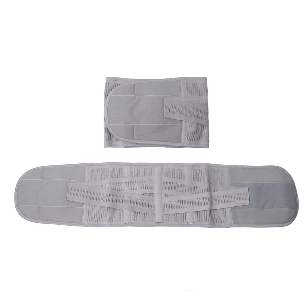 XL Back Brace Grey Breathable Removable Lumbar Support Back Brace for Lower Back Pain