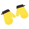 2Pcs Oven Gloves Silicone Heat Resistant Water Proof Thickened Ribbed Oven Gloves Kitchen Accessories