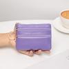 2025 Lightweight Minimalist Mini Coin Purse & Key Holder - Solid Color PU Polyester Fiber