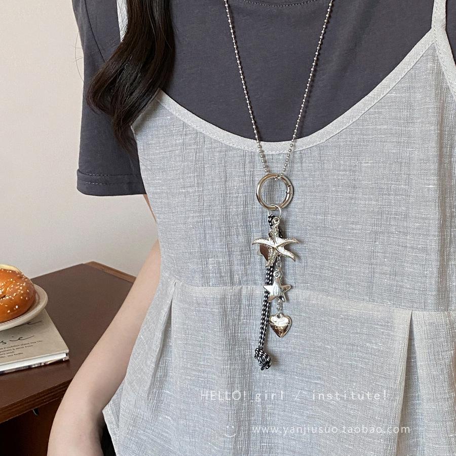 

Корейское колье-цепочка «Звезда» - Сладкий и пикантный дизайн, Женский аксессуар для свитера