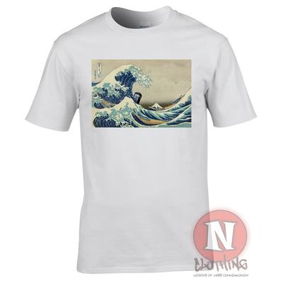 Tardis Die große Welle T-Shirt Hokusai Ästhetik Japanisch Dr Who klassische Kunst