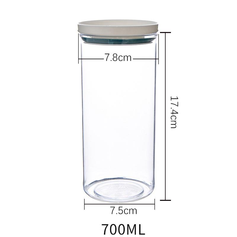 Sealed Jar Kitchen Storage Sealed Ring Bottle Food Grade Transparent Container Miscellaneous Grain Snack Storage Jar
