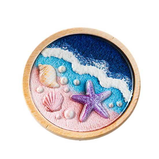 

3D Starfish Shell Refrigerator Magnet Resin Ocean Beach Fridge Magnet Coastal Home Kitchen Office Whiteboard Locker Magnetic Decor B