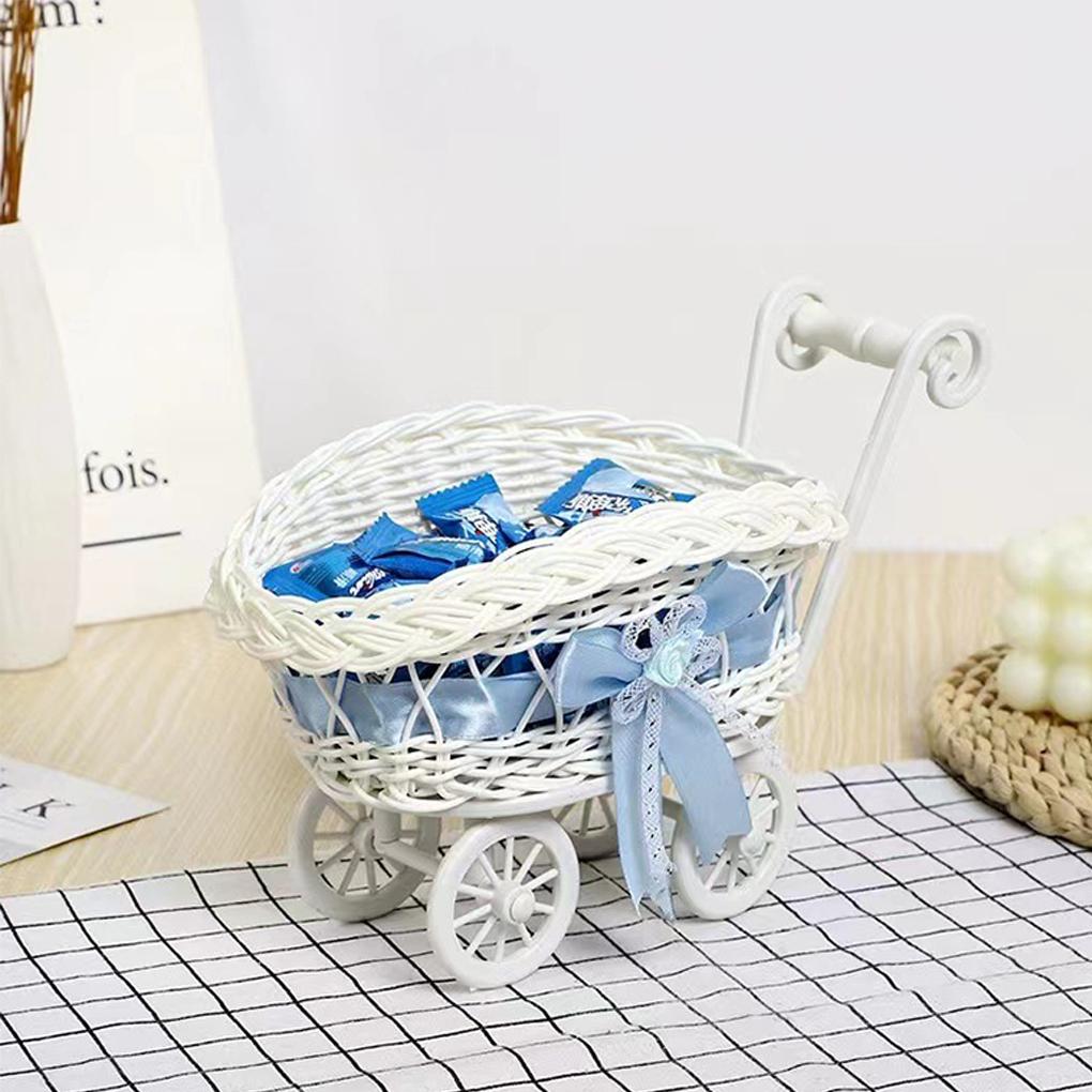 Tricycle Flower Basket Wedding Decor Candy Storage Suitable For Home And Outdoor Birthday Decoration