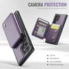 JEEHOOD J05 For Samsung Galaxy S23 Ultra Case Leather Mobile Cover with Detachable Magnetic Card Bag