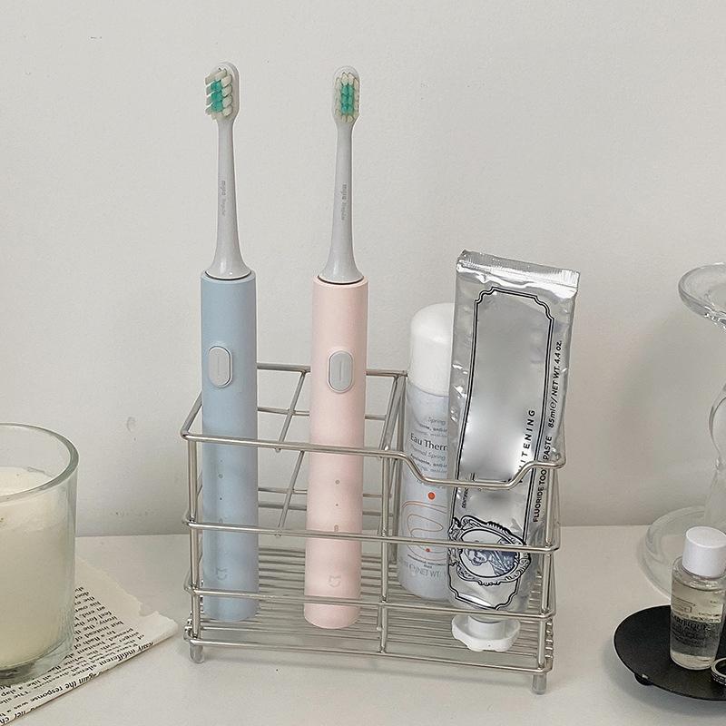 Toothbrush Holder For Bathroom - Stainless Steel Toothpaste Holder Stand, For Electric Toothbrush Stand Organizer Accessories