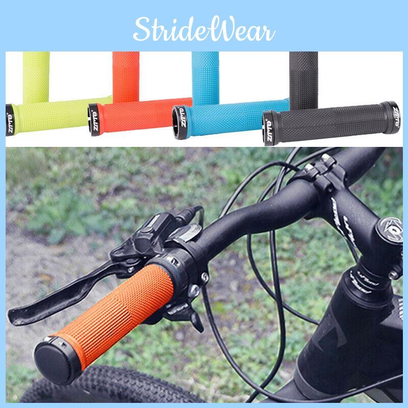 High Quality Anti-skid Rubber Bike Handlebar Grips With Dual Aluminum Alloy Lock