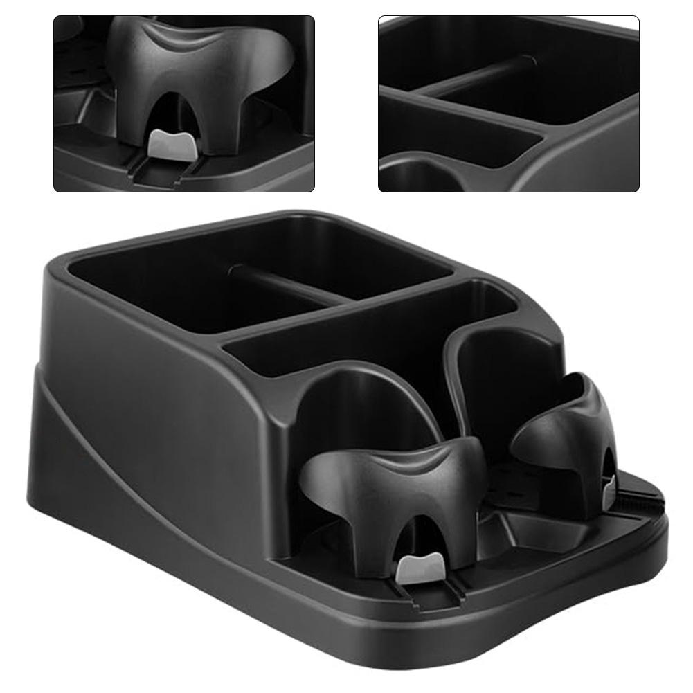 1pcs Car Seat Organizer With 2 Adjustable Cup Holders For Cars Trucks Minivans Car Cup Holder Interior Supplies Tissue Holder