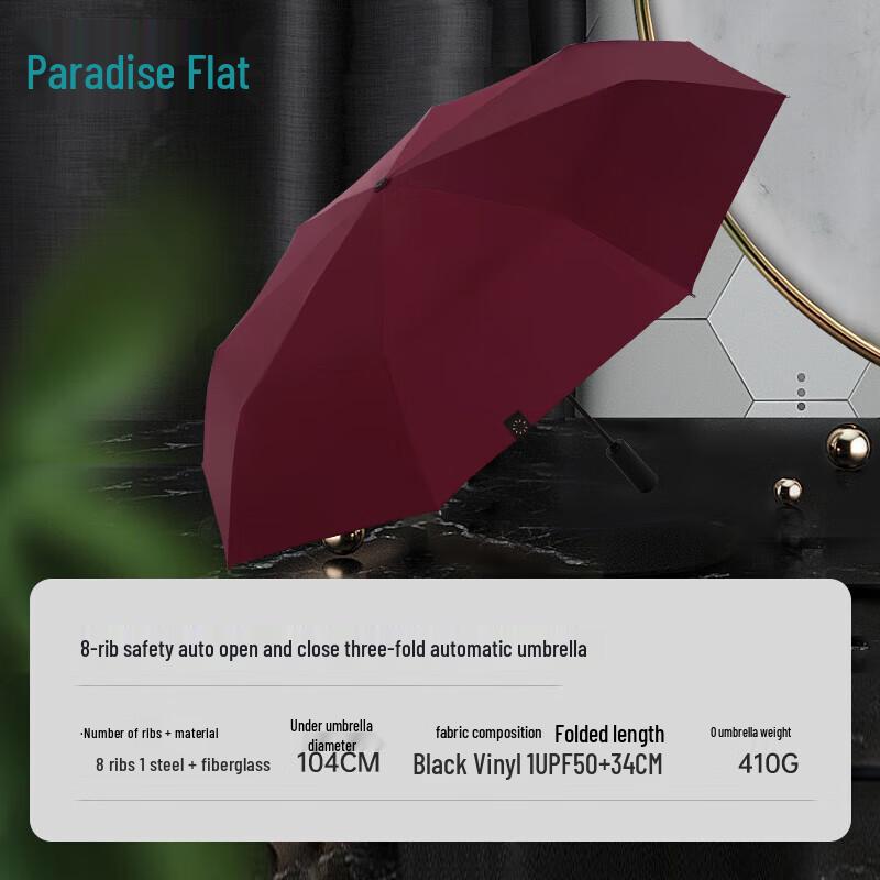 Tiantang Fully Automatic Three-Fold Rain & Sun Umbrella