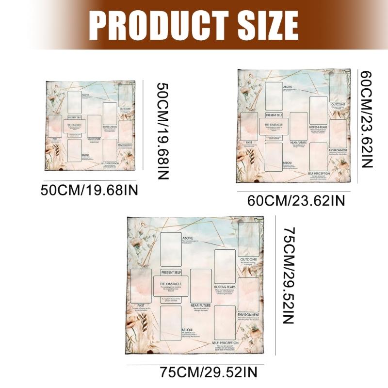 Reading Card Astrology Tablecloth Altars Cloth Square Divinations Cards Table Cloth Witchcrafts Deck Cloth Enduring