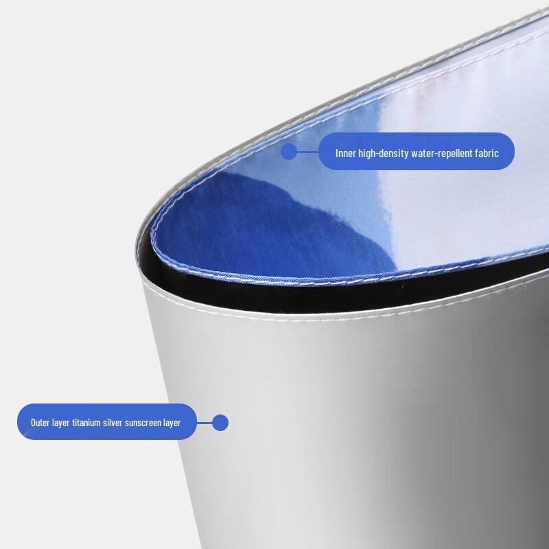 MAYDU Triple-Fold UV Protection Sun & Rain Umbrella - Yulan Illustration