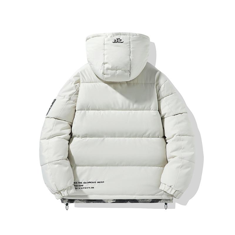 Men's Loose Casual Cotton Jacket Long Hip-Length Warm Winter Daily Coat