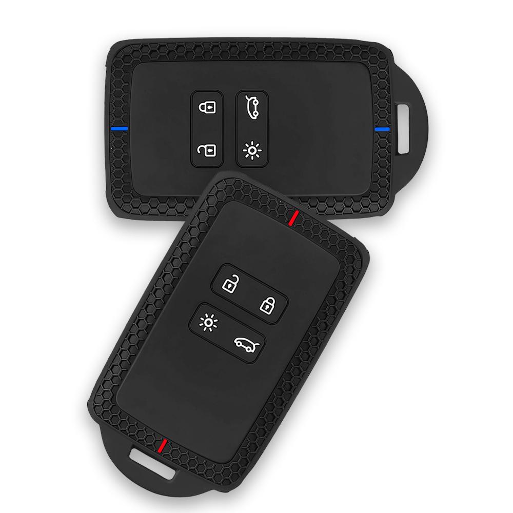 silicone car key cover case for Dacia Logan 3 for Renault Captur Zoe Espace 5 Clio Megane 4 Arkana Arcan key holder shell