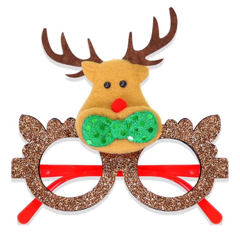 

Holiday Parties Glasses Frames Christmas Stylish Round Reading Unisex Eyeglasses Supply Photography Props